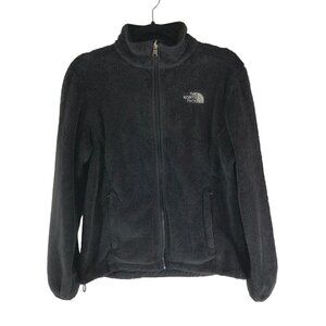 The North Face Womens Black Pile Sherpa Fleece Jacket Full Zip Size M